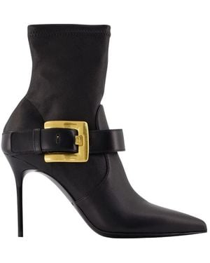 Balmain Anthem Ankle Boots - Black