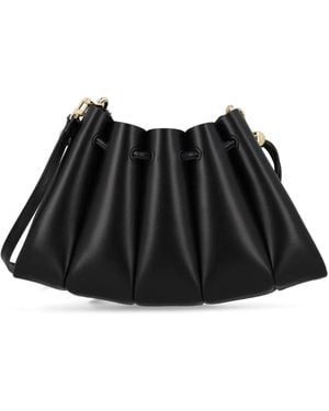 THEMOIRÈ Polyurethane Crossbody Bag - Black