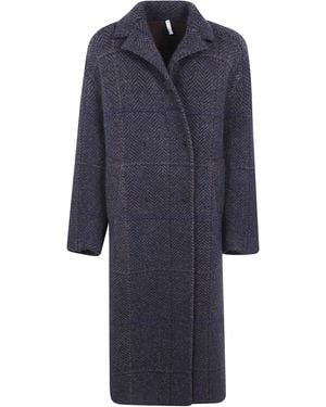 Boboutic "Spina" Double Breasted Coat - Blue