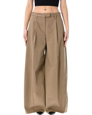 THE LATEST Deva Cotton Tailored Pants - Natural