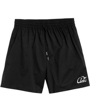 Arte' Logo Birds Shorts - Black