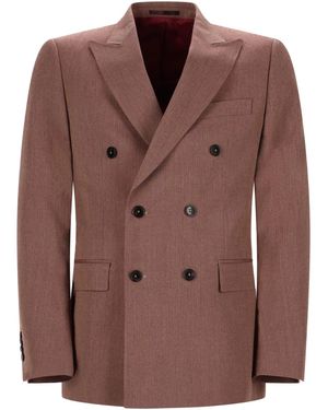 Drole de Monsieur Polyester Wool Viscose Jacket - Brown