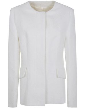 TOTEME Jacquard Cotton Jacket - White