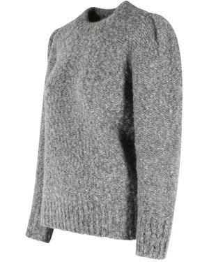 Isabel Marant Emma Wool Crewneck Sweater - Gray