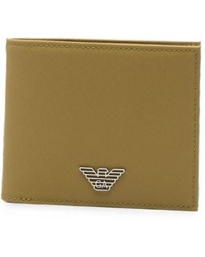 Emporio Armani Logo Bifold Wallet - Natural