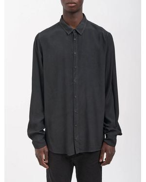 Poeme Bohemien Cupro Shirt - Grey