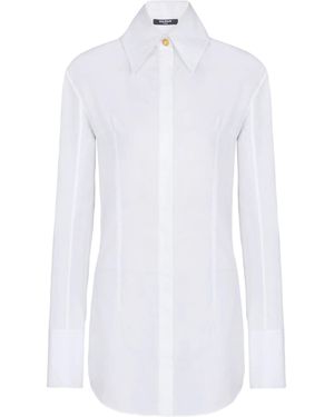 Balmain Cotton Poplin Shirt - White