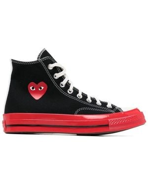 COMME DES GARÇONS PLAY Canvas Comme Des Garã§Ons X Converse Sneakers - Red