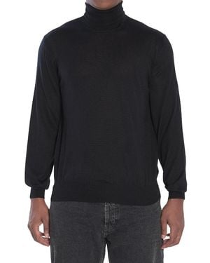 Saint Laurent Wool Turtle-Neck Sweater - Blue