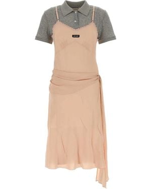 Miu Miu Silk Dress - White