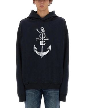 Dolce & Gabbana Dolce & Gabbana Sweatshirt With Print - Blue