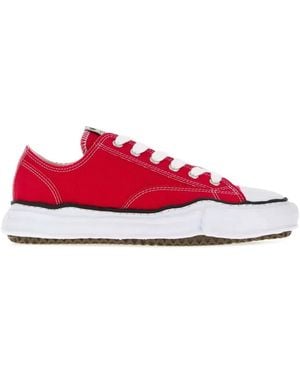 Maison Mihara Yasuhiro Peterson Original Sole Canvas Low-Top Trainer - Red