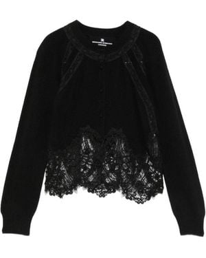 Ermanno Scervino Cashmere Lace Cardigan - Black