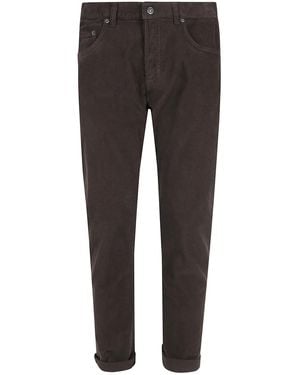 Dondup "Icon" Slim Fit Needlecord 5 Pockets Jeans - Gray