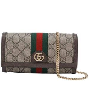 Gucci Ophidia Chain Wallet - Grey