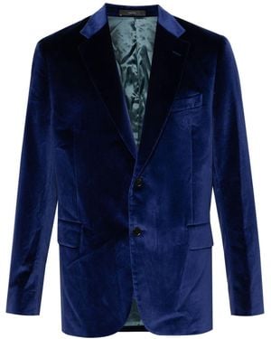Paul Smith Tailored Fit Two Buttons Jacket Clothing - Blue