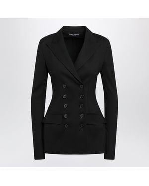 Dolce & Gabbana Dolce&Gabbana Double-Breasted Wool Jacket - Black