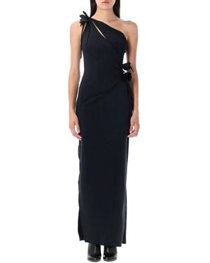 Coperni "Asymmetric Flower Gown" - Black