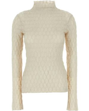 Camilla & Marc Ivory Stretch Polyester Sissil Top - White