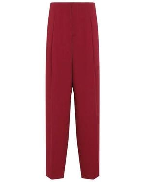 Alberta Ferretti Cady Straight Pants - Red
