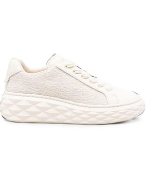 Jimmy Choo Diamond Leather Trainers - White