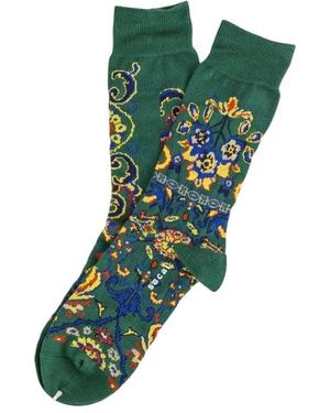 Sacai Floral Socks - Green
