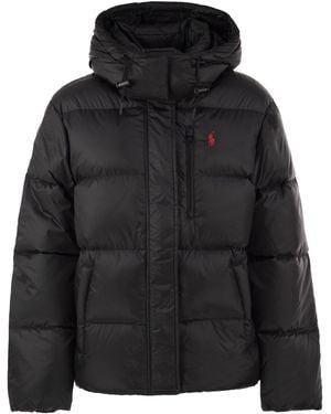 Polo Ralph Lauren Quilted Down Jacket With Hood - Black