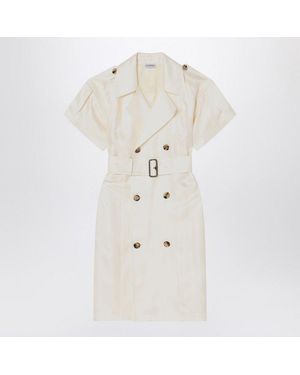 Burberry Ivory Trench Dress - White