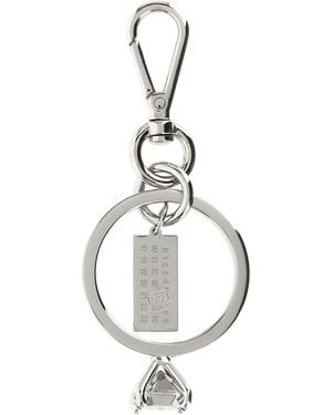 MM6 by Maison Margiela 'Numeric' Keyring - Metallic