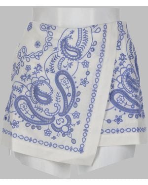 Self-Portrait Skort - Blue
