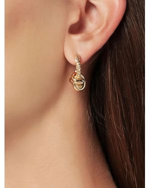 Bottega Veneta Knot-Detailing Earrings - Yellow