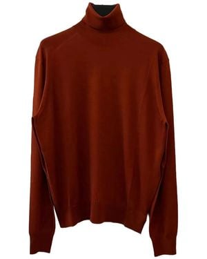 Saint Laurent Wool Turtleneck Jumper - Brown
