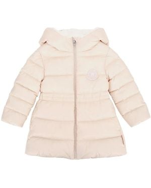 Moncler Jr Ylenia Long Parka - Natural