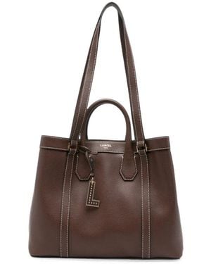 Lancel "Belleville Small" Small Tote Bag - Brown