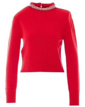 Pinko Wool Polyamide Sweater - Red