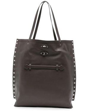 Zanellato A'Spasso Saeta Medium Leather Handbag - Black