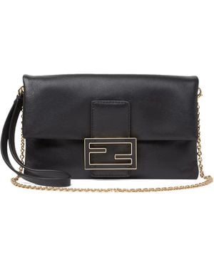 Fendi Baguette Mom Pouch - Black