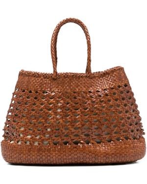 Dragon Diffusion Leather Shoulder Bag - Brown