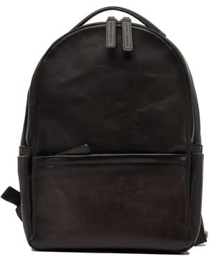 Officine Creative Leather Backpack - Black