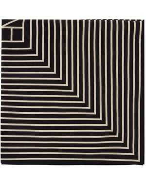 TOTEME Signature Monogram Scarf - Black
