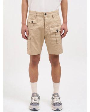 DSquared² Sexy Cargo Bermuda Shorts - Natural