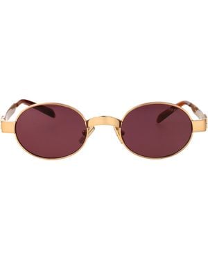 Miu Miu Metal Sunglasses - Red