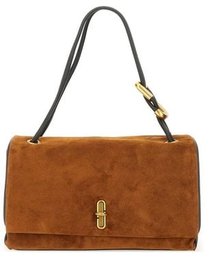 Marc Jacobs Buff Suede Shoulder Bag - Brown