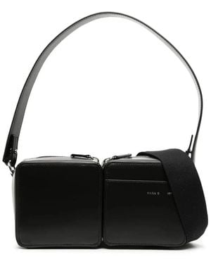 Kara Hobo Stacked Bag - Black