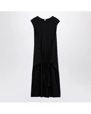 TOTEME Maxi Jersey Dress With Belt - Black