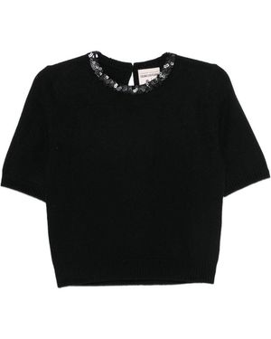 Semicouture Kate Wool Sweater - Black