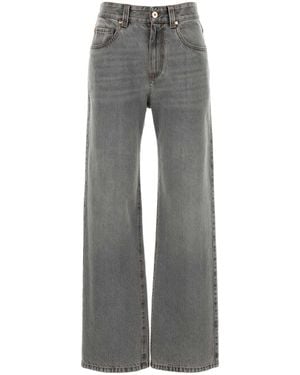 Brunello Cucinelli Denim Pants - Gray