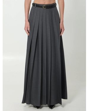 Self-Portrait Self Portrait Pleated Maxi Dress - Grey
