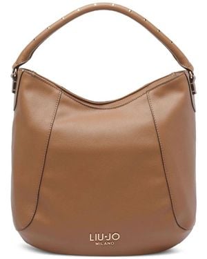 Liu Jo Studded Panel Top-Handle - Brown