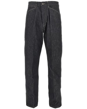Lemaire Straight Leg Denim Trousers - Black